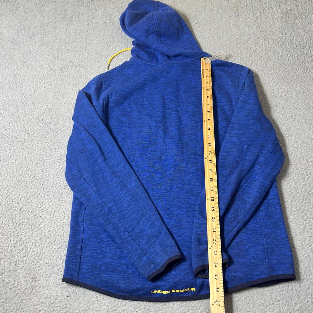 Under Armour Cotton SC Full‎ Zip Hoodie Blue Stephen Curry Medium NBA Warriors - Picture 6 of 8
